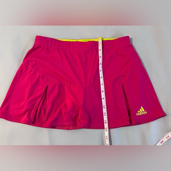 ADIDAS TENNIS SKIRT attached Pink SHORTS Tenis Skort  Misses Sz Small - Picture 5 of 13